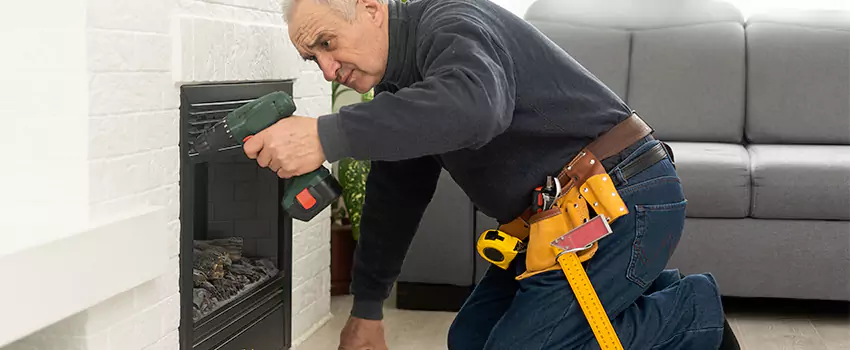New Indoor Fireplace Installation in Massapequa, New York
