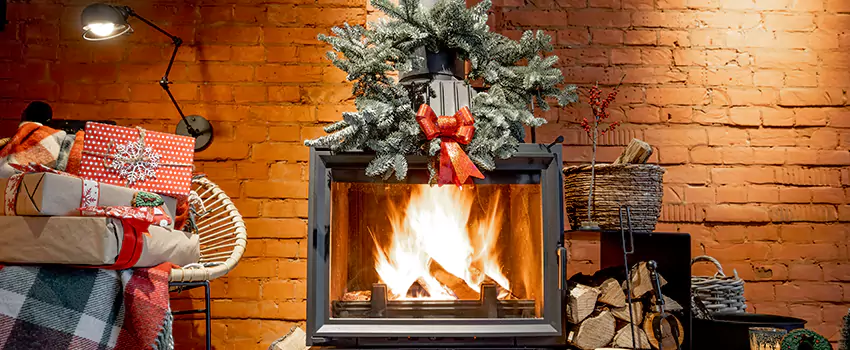 Travis Industries Linear Gas Fireplace Installation in Massapequa, New York