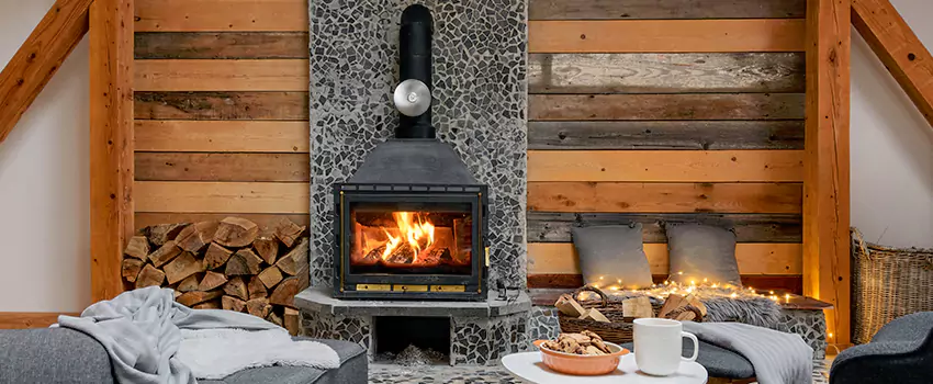 Thelin Hearth Products Direct Vent Gas Stove Fireplace Inspection in Massapequa, New York